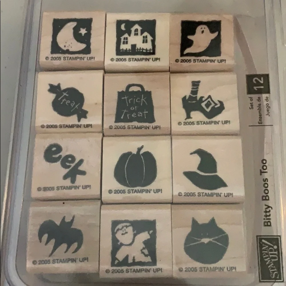 🎭 3/$25 - Stampin Up Bitty Boos Too Halloween set